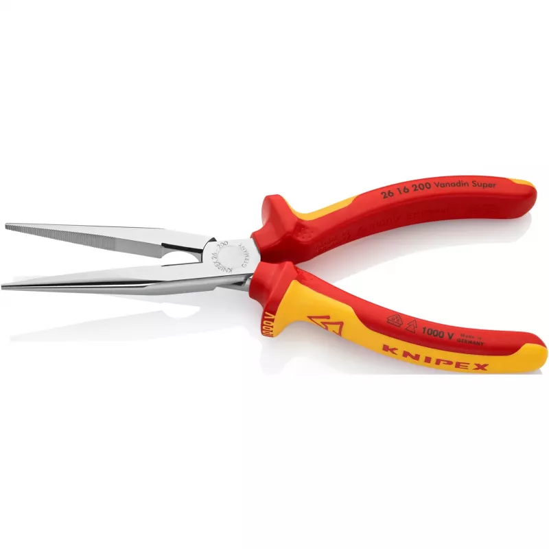 KNIPEX Izoliuotos replės 1000V tiesios prailgintos 200mm