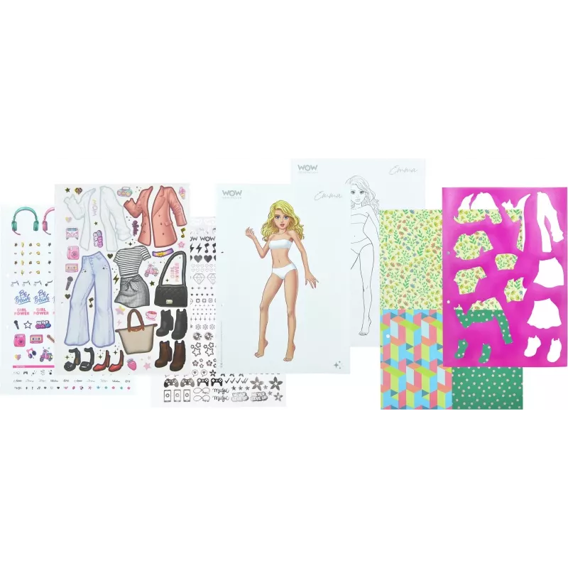 Kūrybinis rinkinys vaikams Euroswan Fashion Book WoW Generation WOW00054