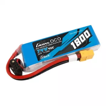 GensAce G-Tech LiPo 1800mAh 7.4V 45C 2S1P XT60 akumuliatorius