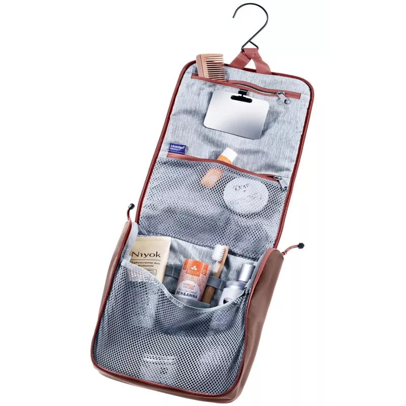 Muilinė DEUTER Wash Center II – kelioninis prausimosi krepšys, spalva caspia/raisin