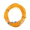 Skaidulinis optinis jungiamasis kabelis Extralink EX.2862 LC–LC 0,5 m G.652D FTTH geltonas pilnas dupleksas
