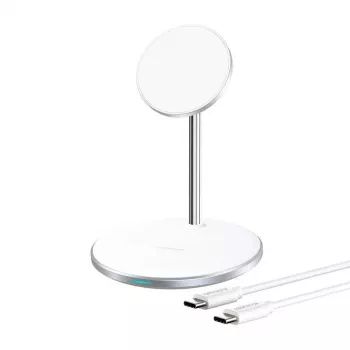 Belaidis įkroviklis Choetech T581-F su stovu (baltas)