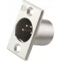 Neutrik NC4MP XLR jungtis – nerūdijantis plienas, žalvaris, nikelis, poliamidas, IP40, 1,5 V