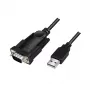 LogiLink AU0048A nuoseklusis laidas, USB A – DB-9, 1,5 m, juodas