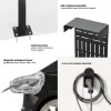 Išorinis stovas elektromobilių ir įkraunamų hibridų (EV/PHEV) įkrovikliams Maclean, plieninis, 15 kg maks., MCE456
