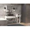 Pusiau kolona vonios kambariui su stalčiumi Top E Shop Nel 30×30×85 cm balta matinė