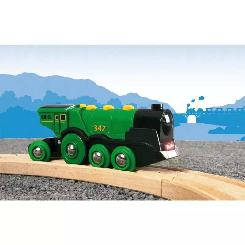 Traukinukas BRIO Big Green Action Locomotive