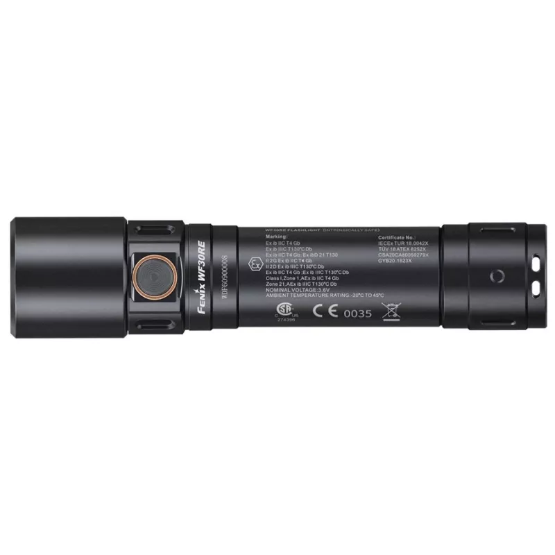 Priekinė lemputė Fenix WF30RE Juoda LED IP68 120h baterijos veikimo laikas