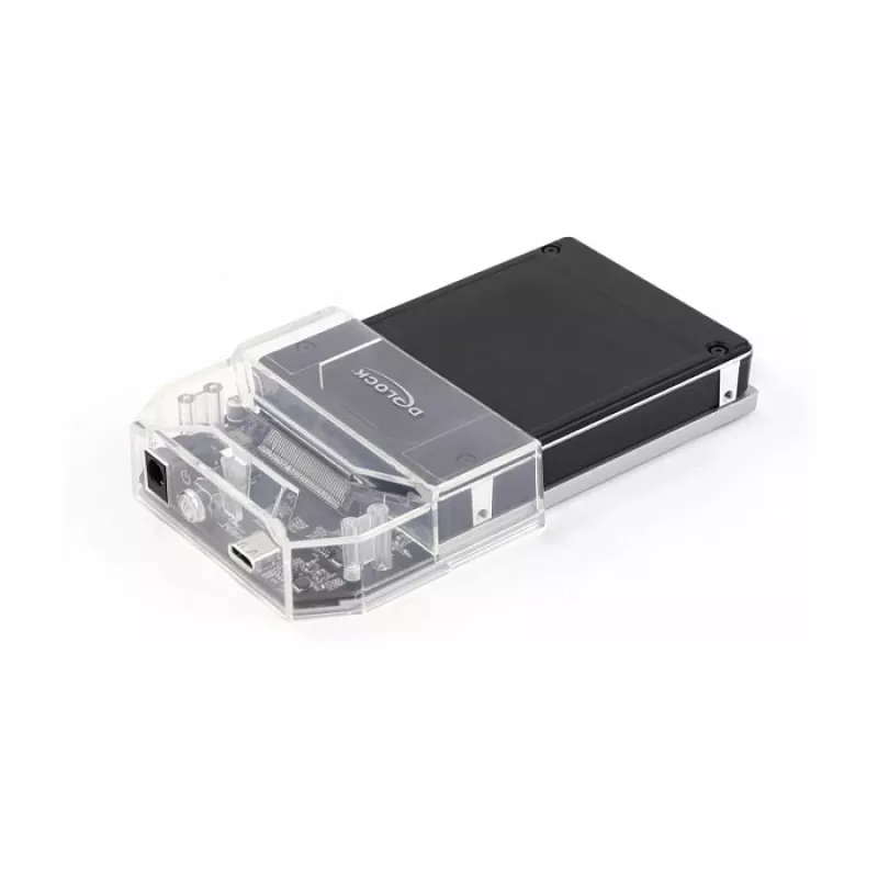 DeLOCK USB Type-C dokavimo stotelė, skirta 1 x U.2 SSD, juoda