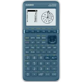 Grafinis skaičiuotuvas CASIO FX-7400GIII su mėlynu ekranu, 21 skaitmenų