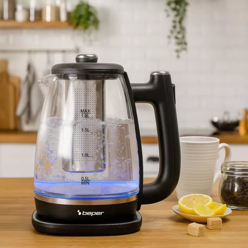 Beper P101BOL200 – elektrinis virdulys su stikline kolba