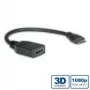 VALUE High Speed HDMI laidas – HDMI (mot.) į Mini-HDMI (pat.) – 15 cm – ekranuotas – juodas (11.99.5586)
