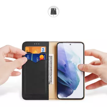Dux Ducis Hivo odinis dėklas su atvartu Samsung Galaxy S22+ (S22 Plus) juodas