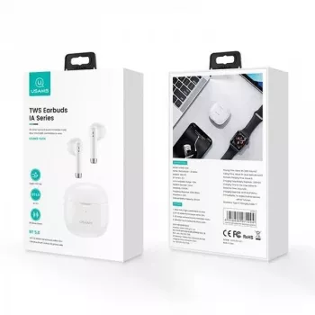 Belaidės ausinės Usams TW S 5.0 IA Series balta