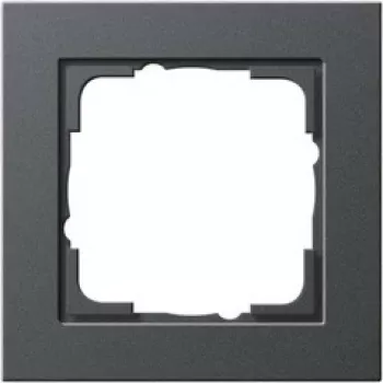 GIRA E2 dengiamasis rėmelis jungikliui Antracitas — termoplastikas, bevaržtis, 80,8×80,8×9,3 mm