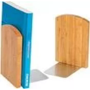 Knygų atramos WEDO 61 1207 — Bambukas, Ruda, 120×117×172 mm (pora)