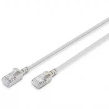 Digitus CAT 6A F-FTP Slim jungiamasis kabelis 10 m pilkas