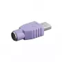 Microconnect USBA-M/PS2-F USB A PS2 violetinis kabelio adapteris