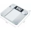 Beurer BG 13 Square Grey, Transparent – elektroninės asmeninės svarstyklės
