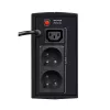 EVER DUO 350 AVR T/DAVRTO-000K35/00 line-interactive bokštinis nepertraukiamo maitinimo šaltinis, 350 VA / 245 W, 1x IEC C13 + 2x Schuko, 12 V 5 Ah akumuliatorius, juodas