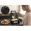 Vafelinė PROMIS WAP1600 — 2 porcijos, stačiakampės plokštės, 1200 W, nelipni danga, termostatas, šalta rankena, LED indikatoriai