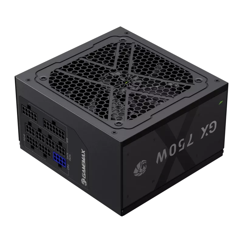 Gamemax GX 750GF 750 W maitinimo blokas, 80 PLUS Gold, pilnai modulinis