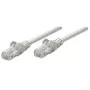 Intellinet tinklo jungiamasis kabelis Cat5e, 1 m, pilkas, CCA, U/UTP, PVC, RJ45, auksuoti kontaktai, nesiveliantis, su apsauginiu gaubteliu, garantija visam laikui