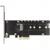 DeLOCK 89013 vidinė M.2 PCIe kortelė su aušintuvu ir LED apšvietimu
