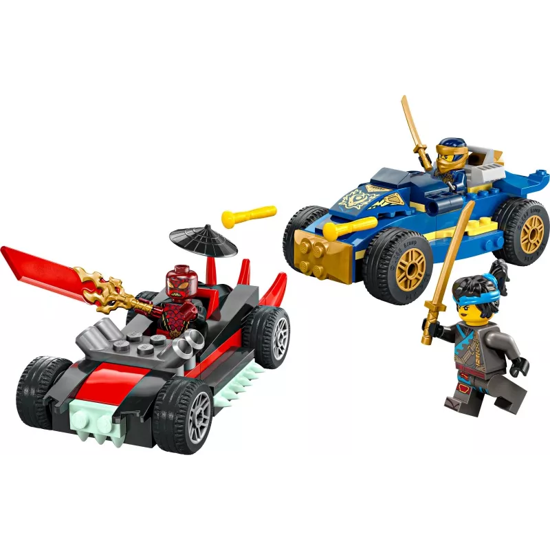 LEGO NINJAGO Statybiniai blokeliai 71840 Lenktynių dvikova Rogue prieš Drix