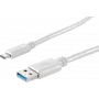 USB laidas ShiverPeaks BS13-31046 USB 3.2 Gen 1 3m USB A USB C Baltas
