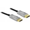 DeLOCK DisplayPort kabelis – DisplayPort (M) į DisplayPort (M) – DisplayPort 1.4 – 15,0 m – palaiko 8K UHD (7680 x 4320) – juoda (85886)