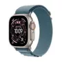 Išmanusis laikrodis Apple Watch Ultra 3 49 mm su elegantiška šviesiai mėlyna juosta, GPS ir koriniu ryšiu (MEWK4QC/A)