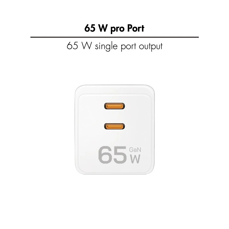 LogiLink PA0367 dvigubas USB-C sieninis įkroviklis 65 W, baltas