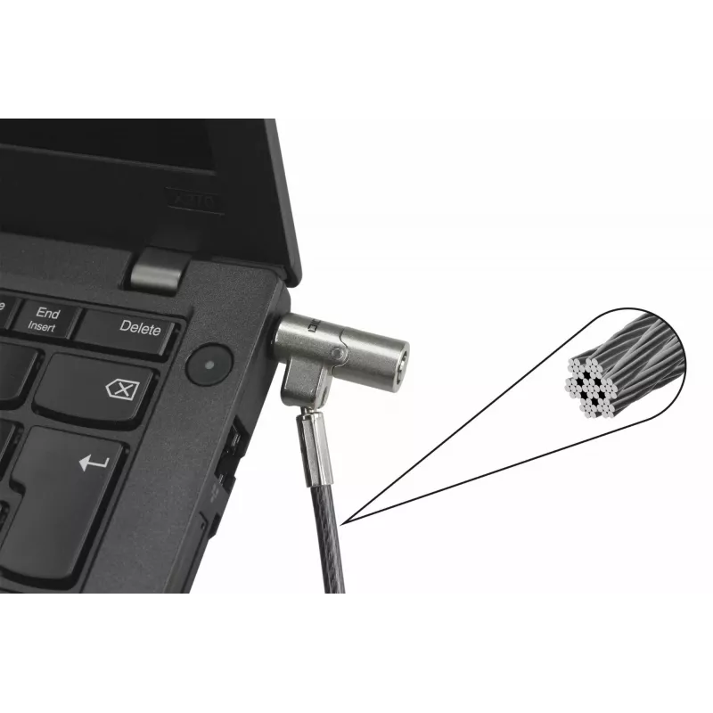 DICOTA Security Cable Nano Lock Ultra Slim – Apsauginis kabelis su Nano spyna