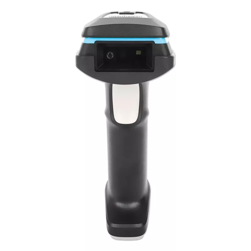 Manhattan 2D ilgo nuotolio LED brūkšninių kodų skaitytuvas, USB, 450 mm skaitymo gylis, atsparus iki 100 000 liuksų šviesai (saulės šviesa), palaiko 1D (21 versijos) ir 2D (10 versijų) simbolius, RJ45 į USB 1,8 m laidas (USB-A), juodas, 3 metų garantija