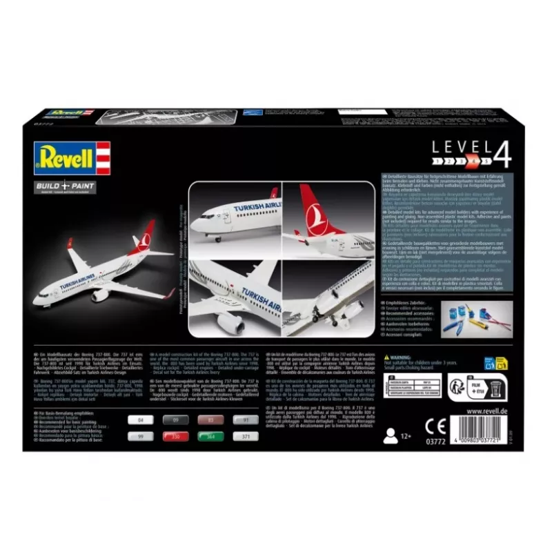 Plastikinis modelis REVELL Boeing 737-800 Turkish Air 1:144
