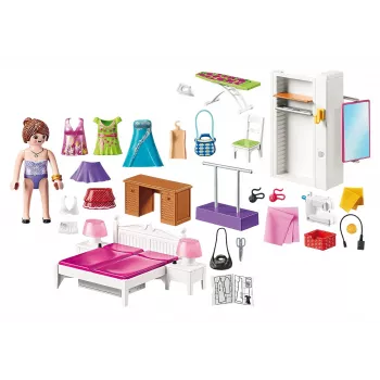 Playmobil Dollhouse 70208 Miegamasis su siuvimo kampeliu