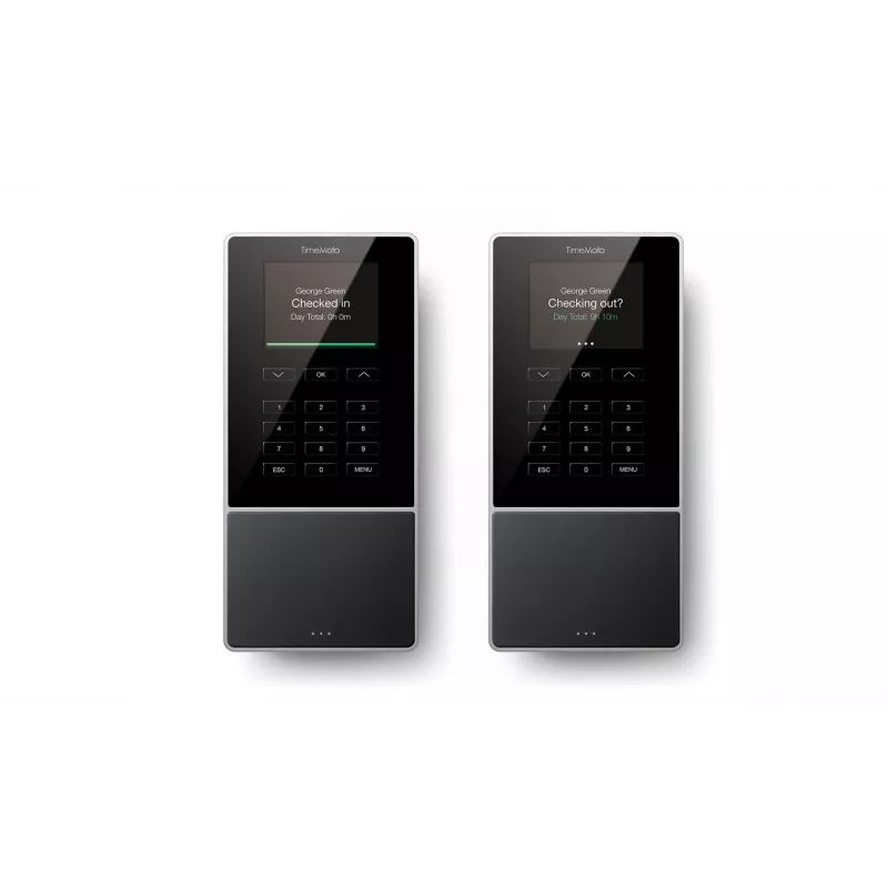Laiko apskaitos terminalas Safescan TM-616 Juodas – 2,8 colio TFT, Dviejų branduolių 1 GHz, Proximity kortelė, Ethernet LAN, montavimas ant sienos