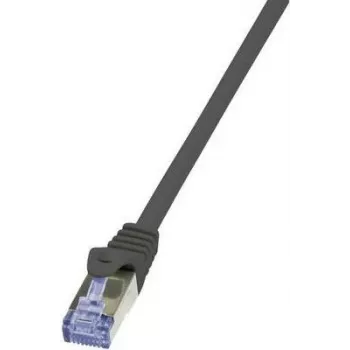 LogiLink PrimeLine Patch-Cable RJ-45 (M) į RJ-45 (M) 20 m SFTP PiMF Cat.7 Halogen-Free Moulded Snagless Juoda