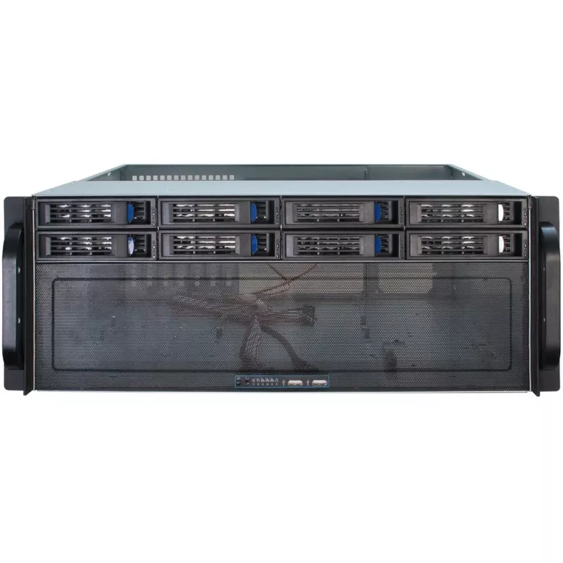 Serverinis korpusas Inter-Tech 4U-4408 Rack juodas, sidabrinis