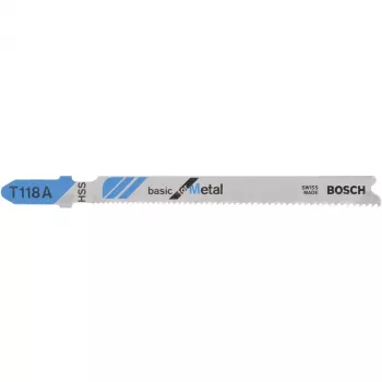 Pjūklelio geležtė Bosch T 118 A HSS 5 vnt.