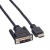ROLINE adapteris HDMI į DVI-D (Single Link) – 1,5 m – juodas (11.04.5516)
