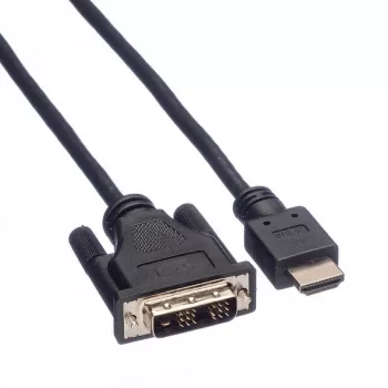 ROLINE adapteris HDMI į DVI-D (Single Link) – 1,5 m – juodas (11.04.5516)