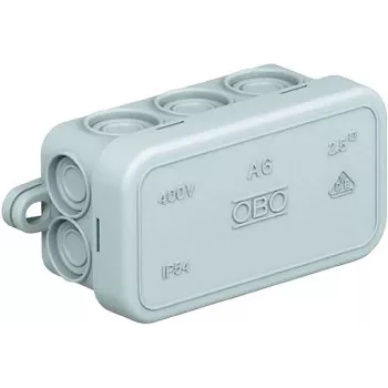 OBO BETTERMANN 2000001 Abžveigkasten A6 80x43x34 mm Šviesiai pilka (RAL 7035) IP55