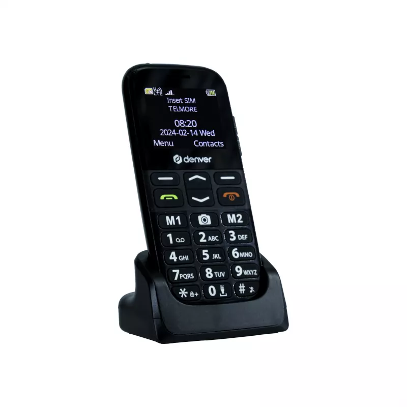 Mobilusis telefonas DENVER BAS-18500MEB 1,77 colio, Dual SIM, 2G, 128x160, 800 mAh, juodos spalvos