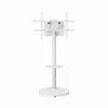 Grindinis TV stovas GEMBIRD TVS-86TR-01-W baltas, 37–86 colių, pasukamas ir pakreipiamas, VESA 200x200–600x400, maks. 50 kg