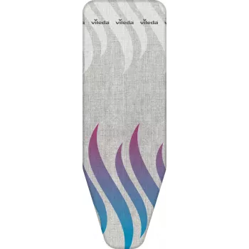 Viršutinis lyginimo lentos užvalkalas VILEDA Total Reflect mėlynai pilkai baltas, 1300 x 450 mm