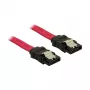 SATA kabelis DeLOCK 84301 0,7 m raudonas