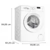 Skalbimo mašina Bosch WGE02201PL – 8 kg, 1200 aps./min., 55 l būgnas, LED ekranas, inverteris