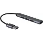 USB šakotuvas helos HUB 4in1 USB-A 3.0 su 3x USB-A 2.0 prievadais